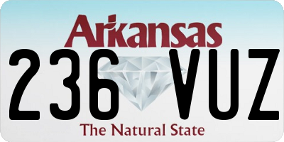 AR license plate 236VUZ