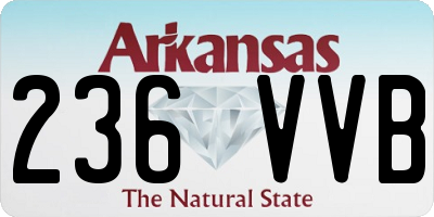 AR license plate 236VVB
