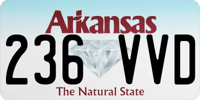 AR license plate 236VVD