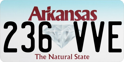 AR license plate 236VVE