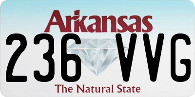 AR license plate 236VVG