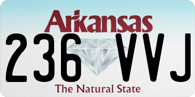 AR license plate 236VVJ