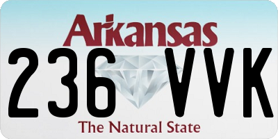 AR license plate 236VVK
