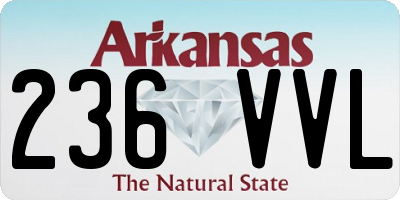 AR license plate 236VVL