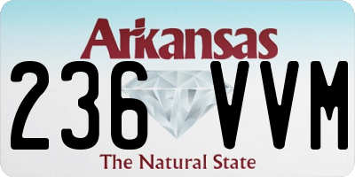 AR license plate 236VVM