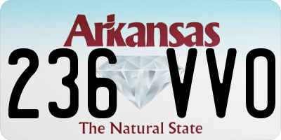 AR license plate 236VVO