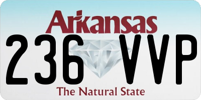 AR license plate 236VVP