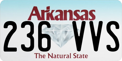 AR license plate 236VVS