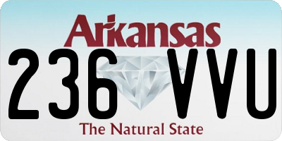 AR license plate 236VVU