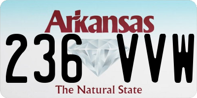 AR license plate 236VVW