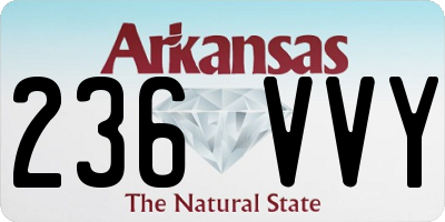 AR license plate 236VVY