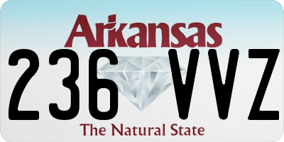 AR license plate 236VVZ