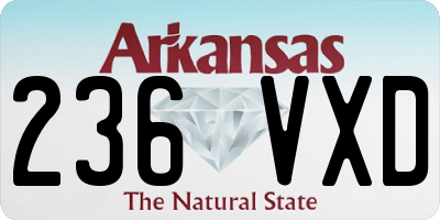 AR license plate 236VXD