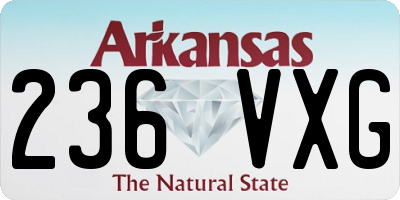 AR license plate 236VXG