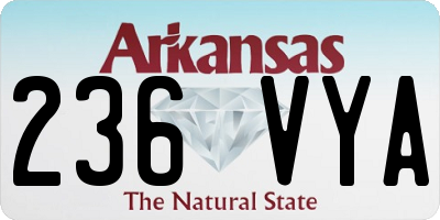 AR license plate 236VYA
