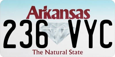 AR license plate 236VYC