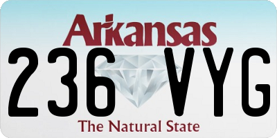 AR license plate 236VYG