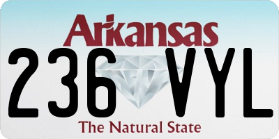 AR license plate 236VYL