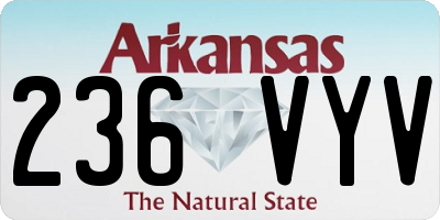 AR license plate 236VYV