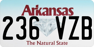 AR license plate 236VZB