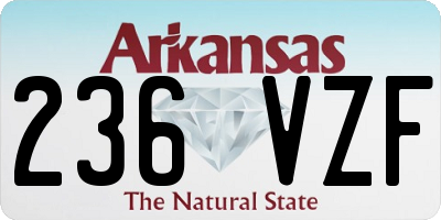 AR license plate 236VZF