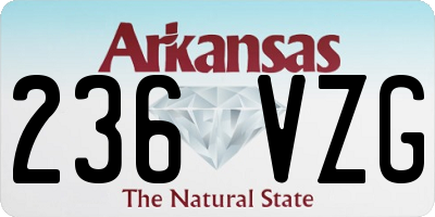 AR license plate 236VZG