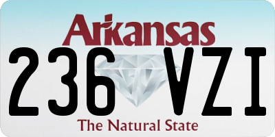 AR license plate 236VZI