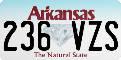 AR license plate 236VZS