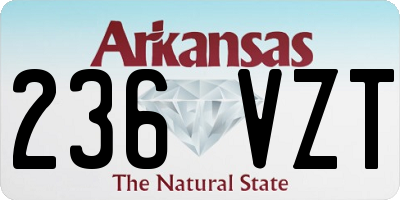 AR license plate 236VZT