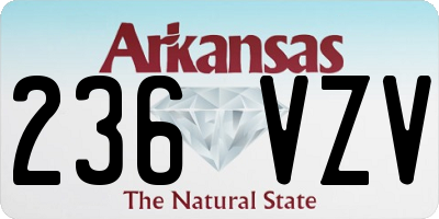 AR license plate 236VZV