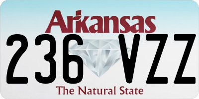AR license plate 236VZZ
