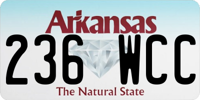 AR license plate 236WCC