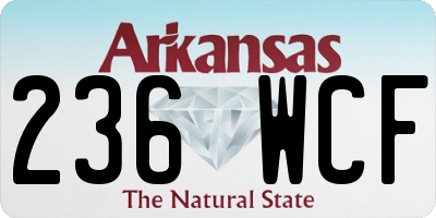 AR license plate 236WCF