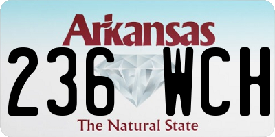 AR license plate 236WCH