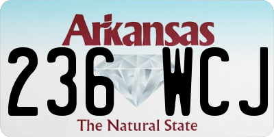 AR license plate 236WCJ