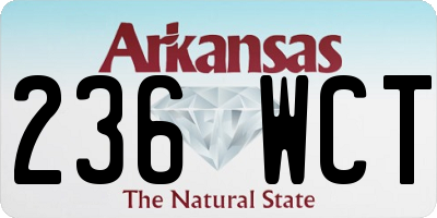 AR license plate 236WCT