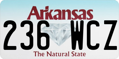 AR license plate 236WCZ