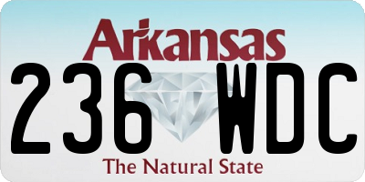 AR license plate 236WDC