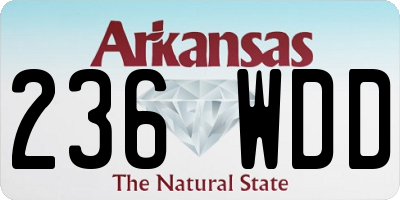 AR license plate 236WDD