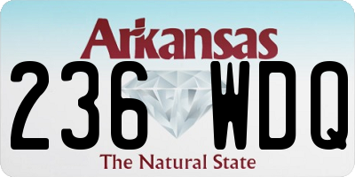 AR license plate 236WDQ