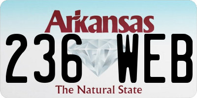 AR license plate 236WEB
