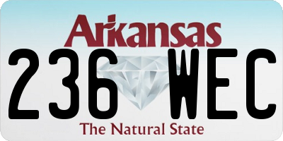AR license plate 236WEC