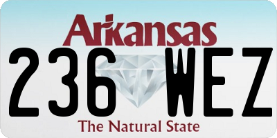 AR license plate 236WEZ