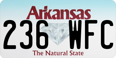 AR license plate 236WFC