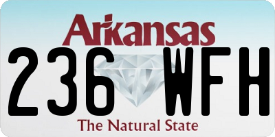 AR license plate 236WFH