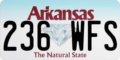 AR license plate 236WFS