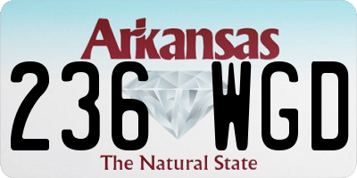 AR license plate 236WGD