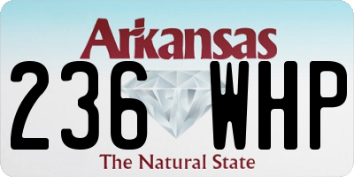 AR license plate 236WHP