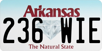 AR license plate 236WIE