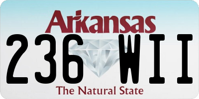 AR license plate 236WII